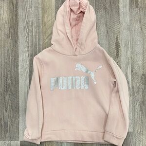 Puma Kids Light Pink Hoodie 6X